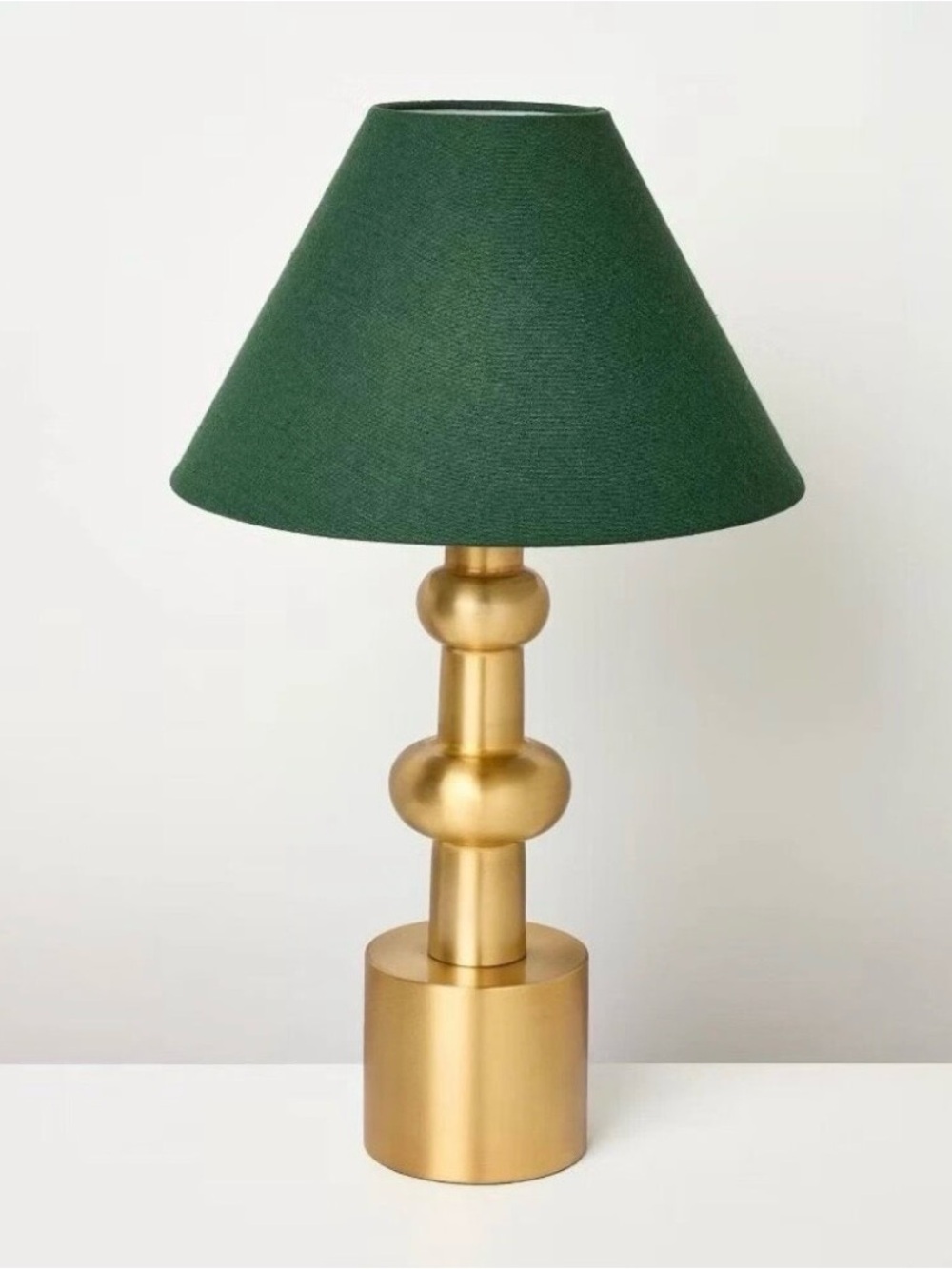 Hearth and Hand by Magnolia brass and green table lamp. Collectors.